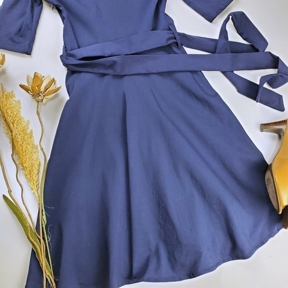 Comila Vintage 50 60's Style Navy Dress Size Small - Picture 6 of 15